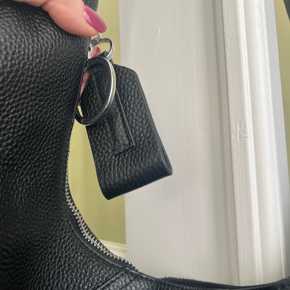 TRANSIENCE Black Pebble Leather Hammock Bag - Picture 9 of 15